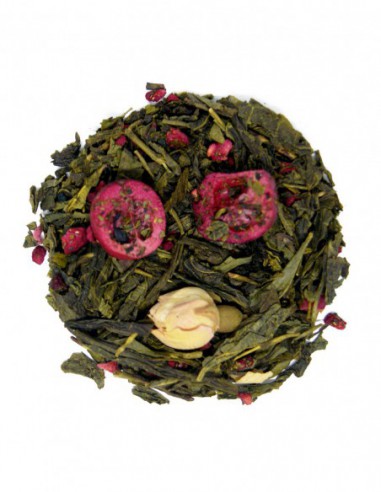 Té Verde Sencha Con Arándanos Y Rosas A Granel | Téagarimo